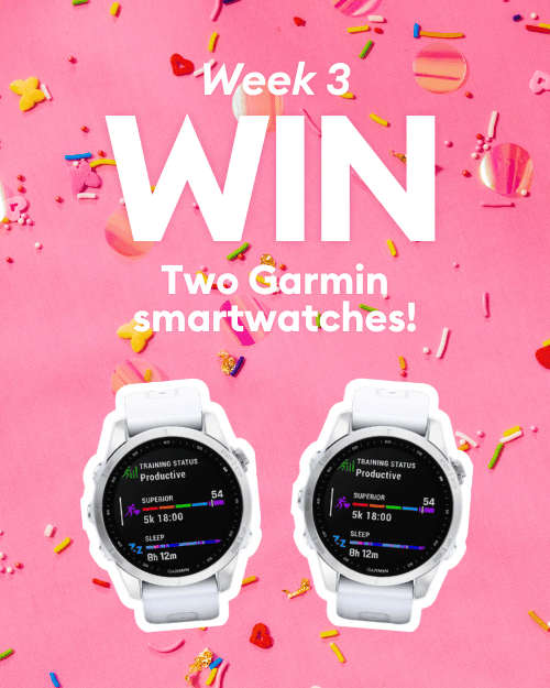 Win: 2 Garmin smartwatches up for grabs every week this month